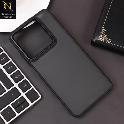 Oppo A3 4G Cover - Black -  New Color Translucent Matte Shockproof Soft Borders Case