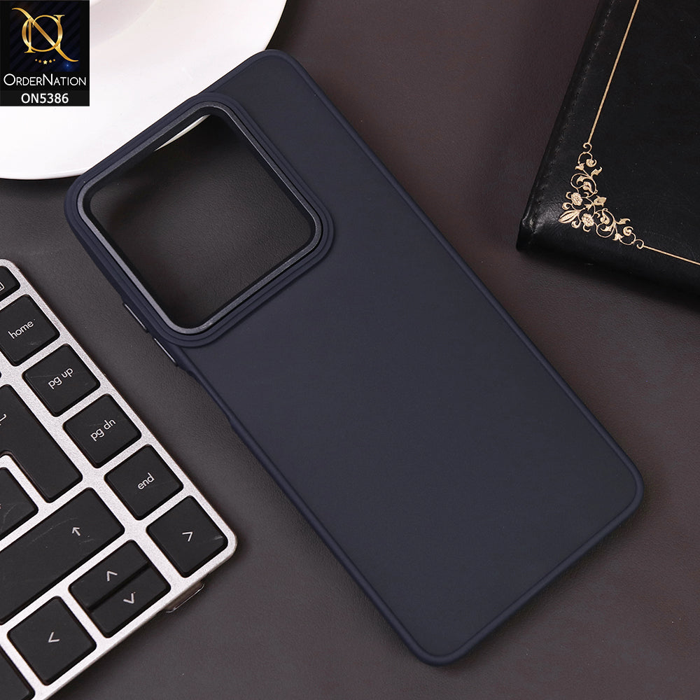 Oppo A3 5G Cover - Blue -  New Color Translucent Matte Shockproof Soft Borders Case