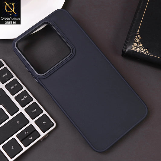 Tecno Pop 9 Cover - Blue -  New Color Translucent Matte Shockproof Soft Borders Case
