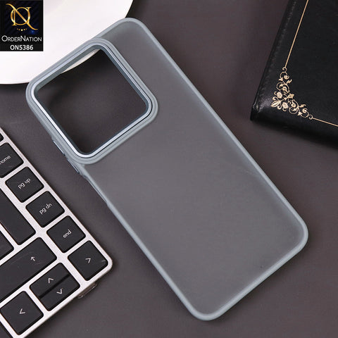 Tecno Pop 9 Cover - Sierra Blue -  New Color Translucent Matte Shockproof Soft Borders Case