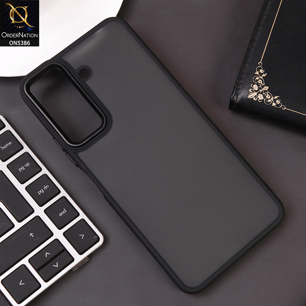 Xiaomi Poco C65 Cover - Black -  New Color Translucent Matte Shockproof Soft Borders Case