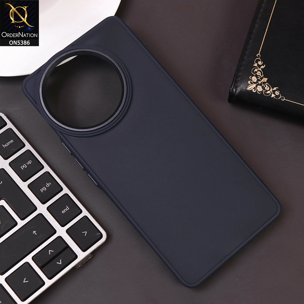 Vivo V30e Cover - Blue -  New Color Translucent Matte Shockproof Soft Borders Case