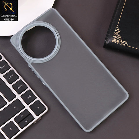 Vivo V30e Cover - Sierra Blue -  New Color Translucent Matte Shockproof Soft Borders Case