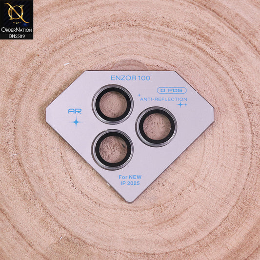 iPhone 17 Pro Camera Protector - Silver - Kuzoom Preimium Quality Camera Lens Protector