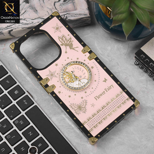 Oppo A5 Pro 4G Cover - Pink - Trendy Flower Fairy Stylish Soft Square Trunk Case
