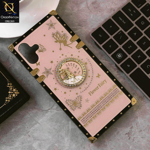Samsung Galaxy A06 Cover - Pink - Trendy Flower Fairy Stylish Soft Square Trunk Case