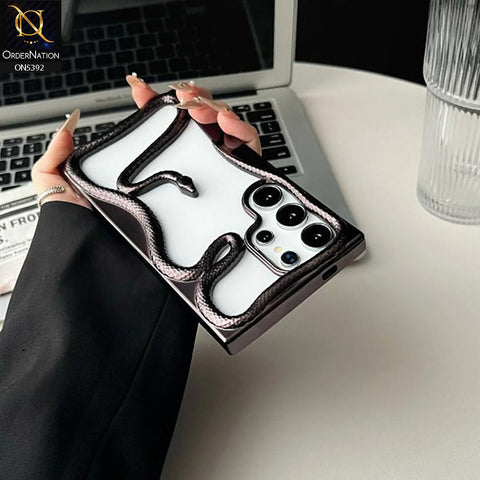 iPhone 11 Pro Max Cover - Black -  New 3D Olige Hollow Shiny Plating Heat Dissipation Soft Casee