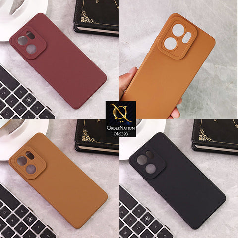 Oppo Reno 13F 5G Cover - Maroon - New Soft Silicne Case with Camera Protection