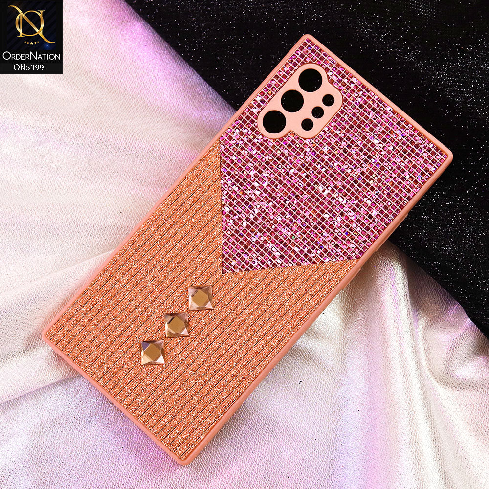Samsung Galaxy Note 10 Plus Cover - Pink - Luxury 3D Woven Pattern Shiny Soft Case With Camera Protection