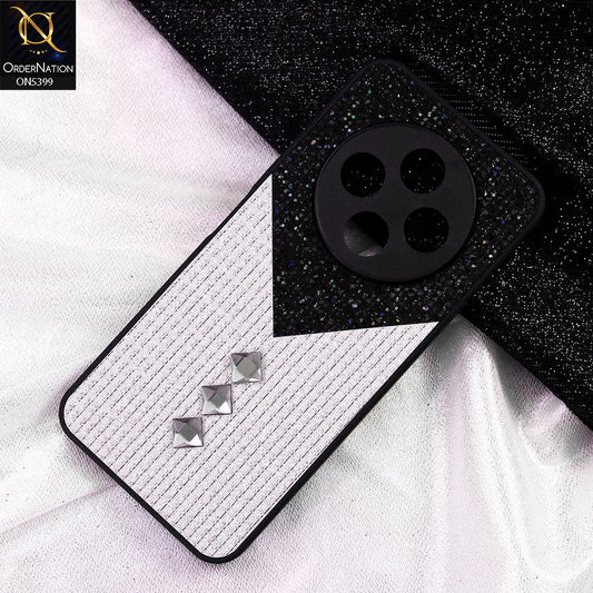 Tecno Spark 30 4G Cover - Black - Luxury 3D Woven Pattern Shiny Soft Case With Camera Protection