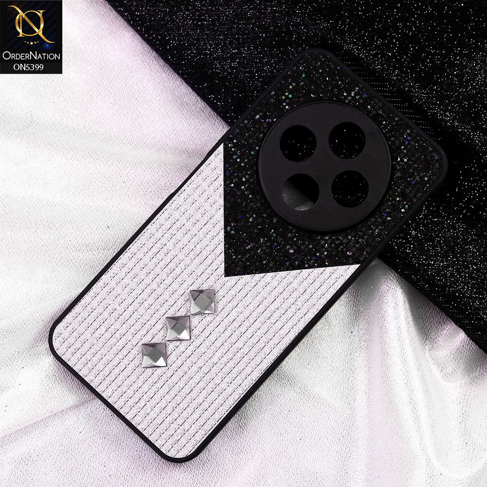 Tecno Spark 30C 4G Cover - Black - Luxury 3D Woven Pattern Shiny Soft Case With Camera Protection