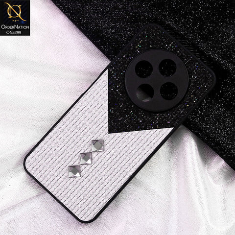 Tecno Spark 30C 4G Cover - Black - Luxury 3D Woven Pattern Shiny Soft Case With Camera Protection