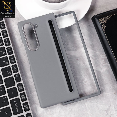 Samsung Galaxy Z Fold 6 5G Cover - Gray -  Trendy New Matte Slim With S Pen Case