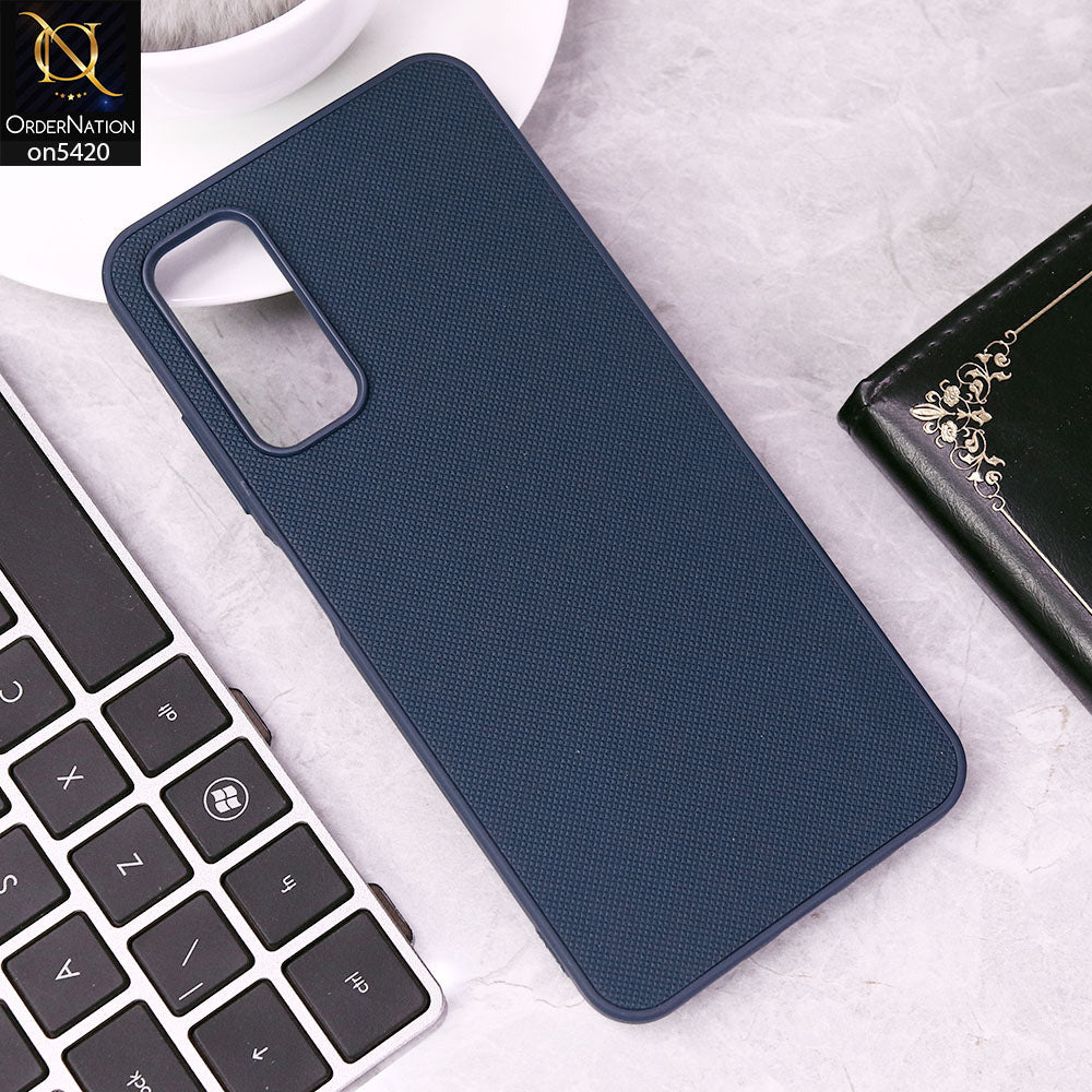 Samsung Galaxy A05s Cover - Blue - New Dotted Leather Texture Soft Borders Case