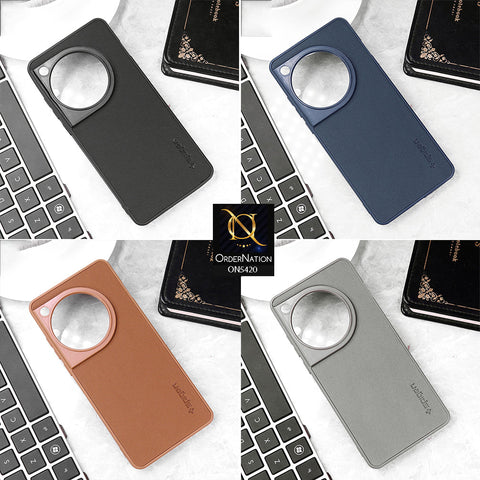 Infinix Hot 30 Cover - Brown - New Dotted Leather Texture Soft Borders Case