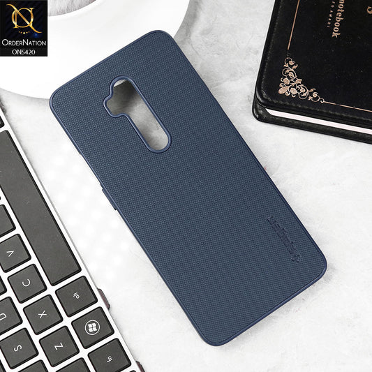 OnePlus 7 Pro Cover - Blue - New Dotted Leather Texture Soft Borders Case