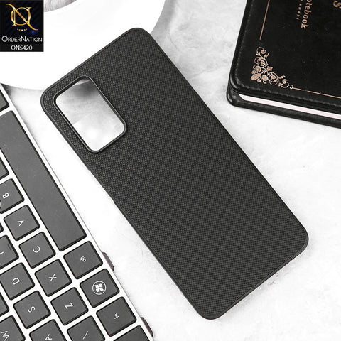 OnePlus 9 Cover - Black - New Dotted Leather Texture Soft Borders Case