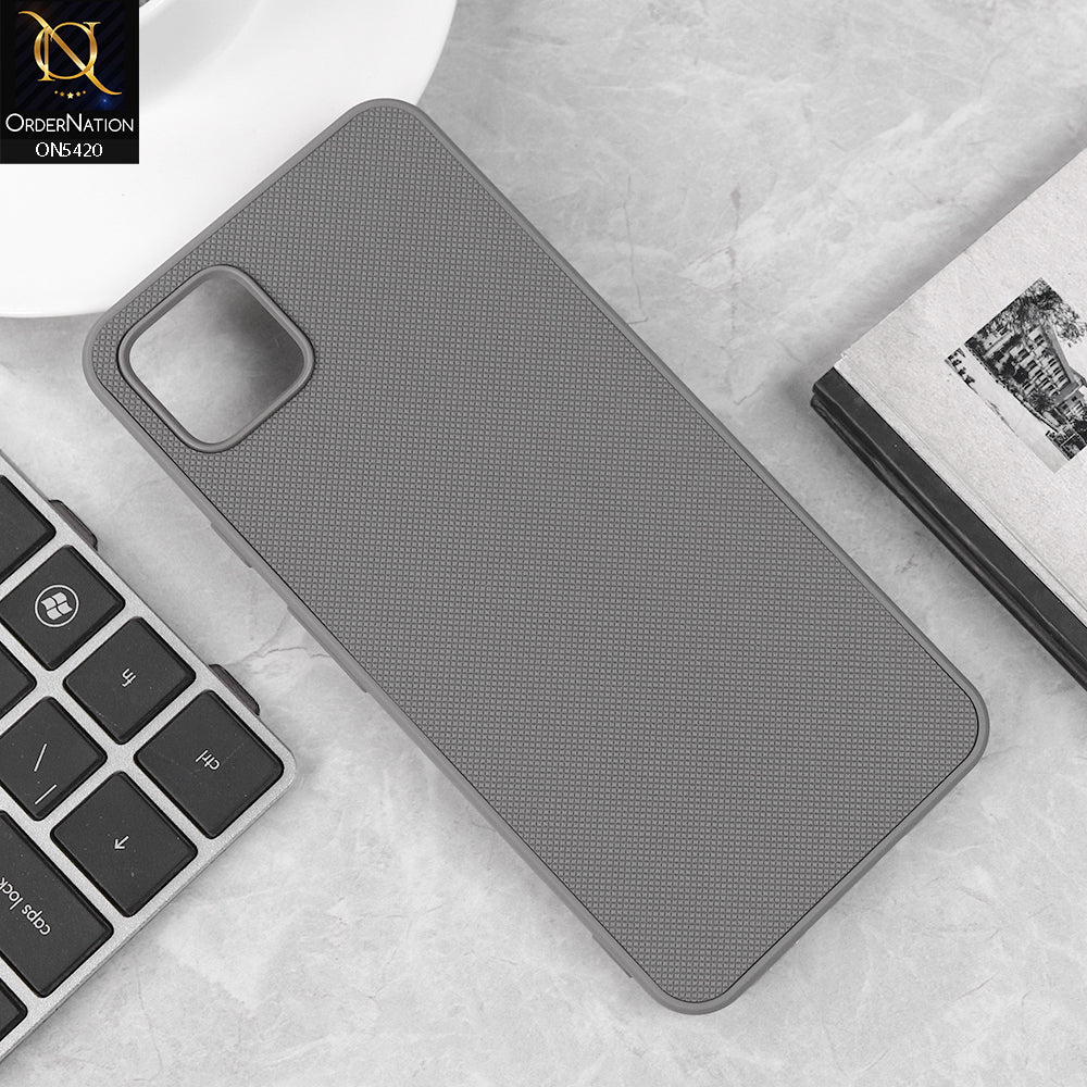 Google Pixel 4 XL Cover - Gray - New Dotted Leather Texture Soft Borders Case