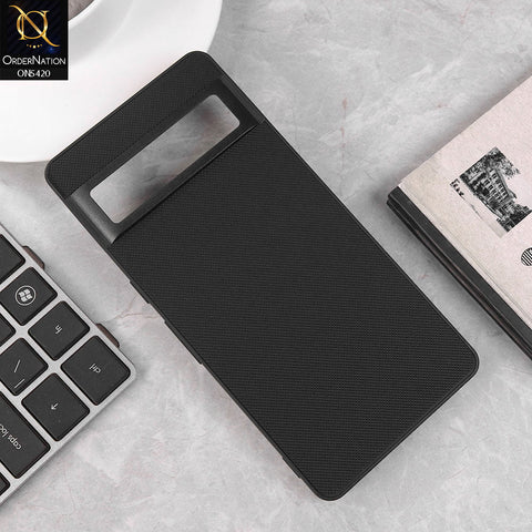 Google Pixel 7 Pro Cover - Black - New Dotted Leather Texture Soft Borders Case