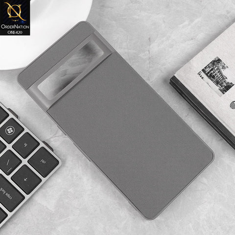 Google Pixel 6 Pro Cover - Gray - New Dotted Leather Texture Soft Borders Case