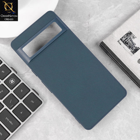 Google Pixel 7 Cover - Blue - New Dotted Leather Texture Soft Borders Case