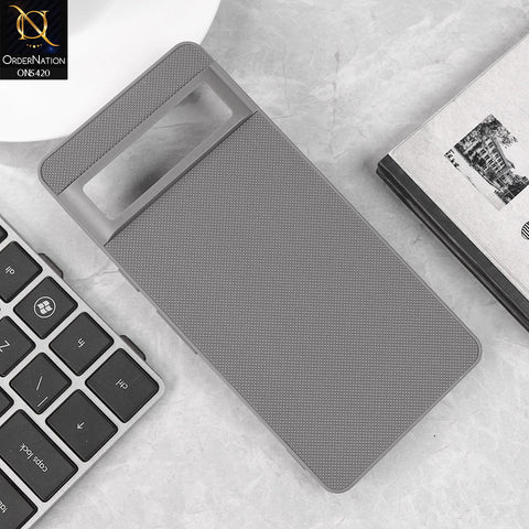 Google Pixel 7 Cover - Gray - New Dotted Leather Texture Soft Borders Case