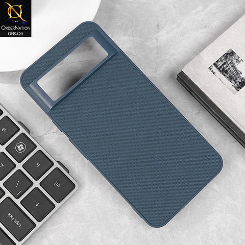Google Pixel 8 Cover - Blue - New Dotted Leather Texture Soft Borders Case