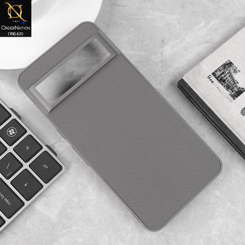 Google Pixel 8 Pro Cover - Gray - New Dotted Leather Texture Soft Borders Case