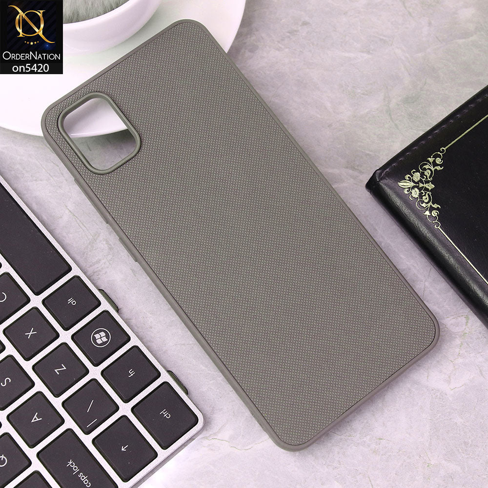 Samsung Galaxy A05 Cover - Gray - New Dotted Leather Texture Soft Borders Case