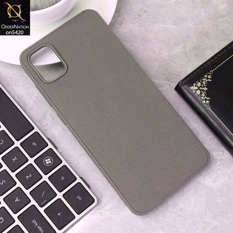 Samsung Galaxy A05 Cover - Gray - New Dotted Leather Texture Soft Borders Case