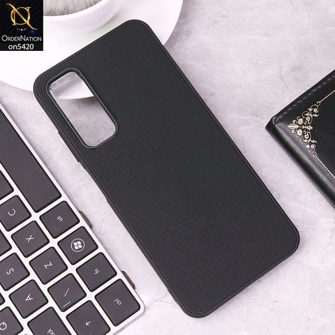 Samsung Galaxy A32 Cover - Black - New Dotted Leather Texture Soft Borders Case