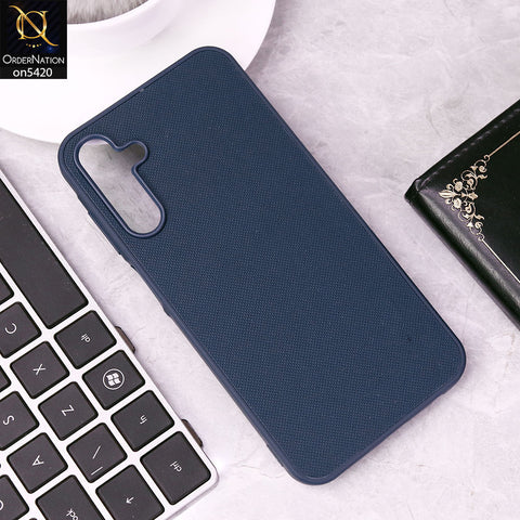 Samsung Galaxy A15 4G Cover - Blue - New Dotted Leather Texture Soft Borders Case