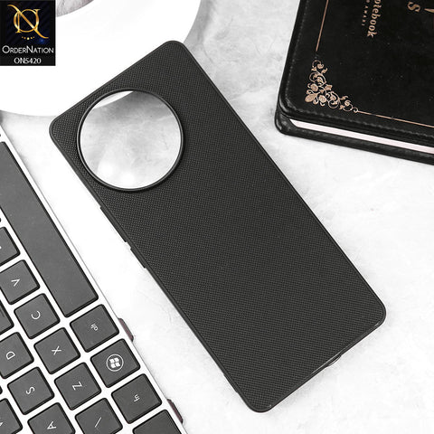 Vivo V30e Cover - Black - New Dotted Leather Texture Soft Borders Case