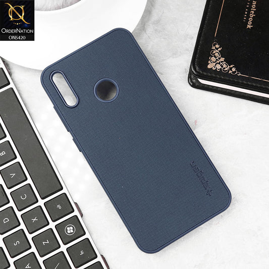 Huawei Y7 Prime 2019 / Y7 2019 / Y7 Pro 2019 Cover - Blue - New Dotted Leather Texture Soft Borders Case