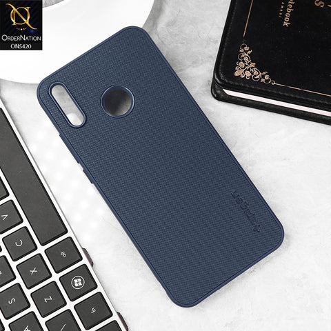 Huawei Y9 2019 Cover - Blue - New Dotted Leather Texture Soft Borders Case