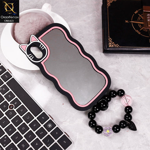 iPhone XS Max Cover - Black -  Cute Soft Silicon Mirror Case