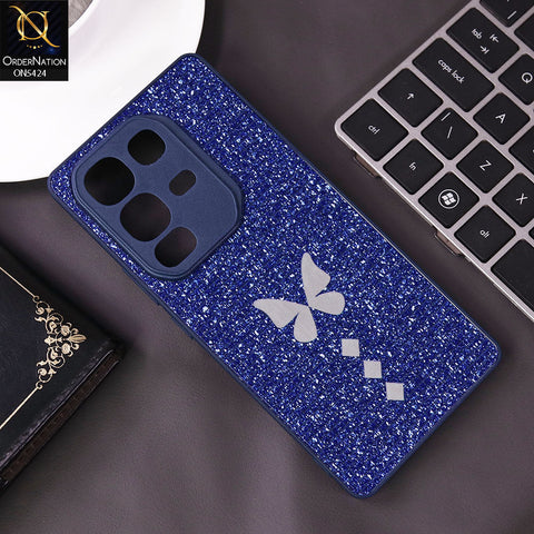 Infinix Note 50 Pro 4G Cover - Blue - New Butterfly Soft Case With Camera Protection