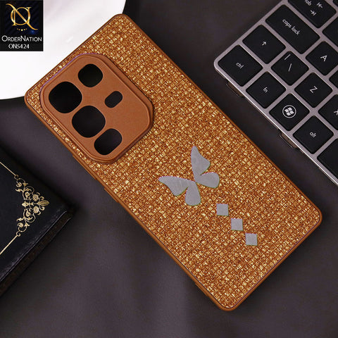 Infinix Note 50 4G Cover - Brown - New Butterfly Soft Case With Camera Protection