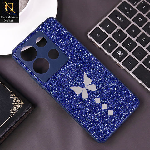 Infinix Note 30 Cover - Blue - New Butterfly Soft Case With Camera Protection