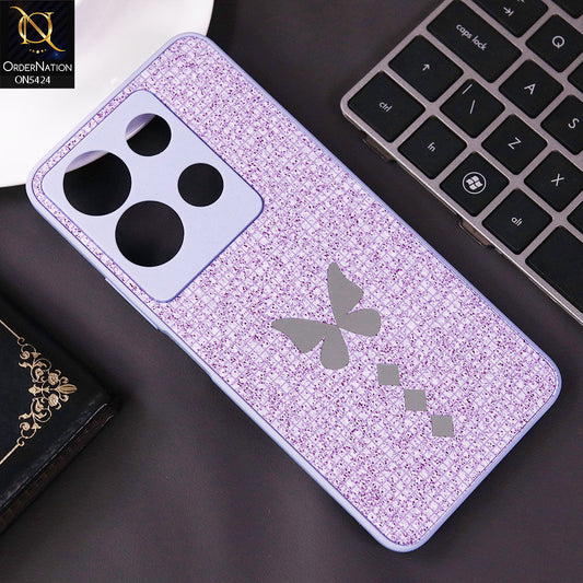 Infinix Note 30 Cover - Purple - New Butterfly Soft Case With Camera Protection