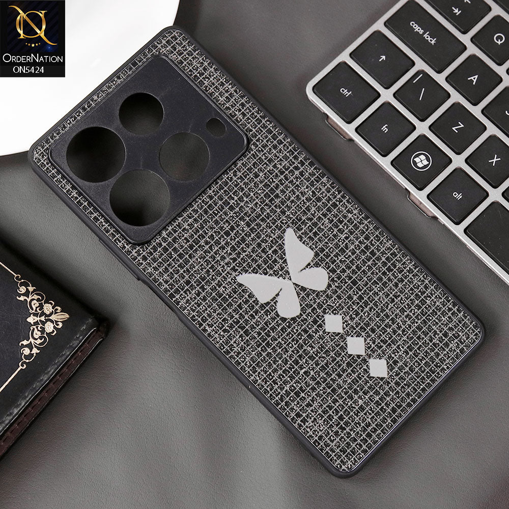 Infinix Note 40 Cover - Black - New Butterfly Soft Case With Camera Protection