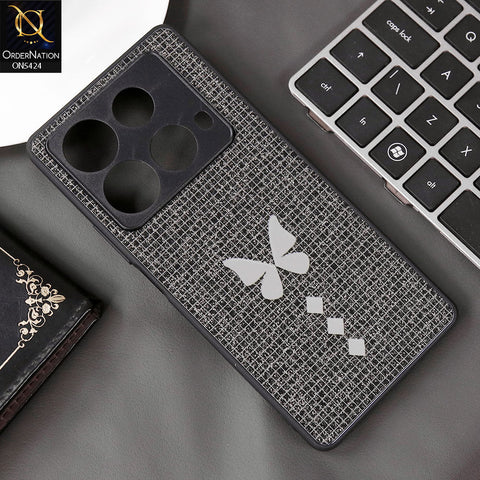 Infinix Note 40 Cover - Black - New Butterfly Soft Case With Camera Protection