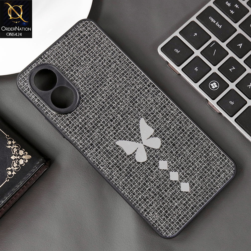 Oppo A38 Cover - Black - New Butterfly Soft Case With Camera Protection