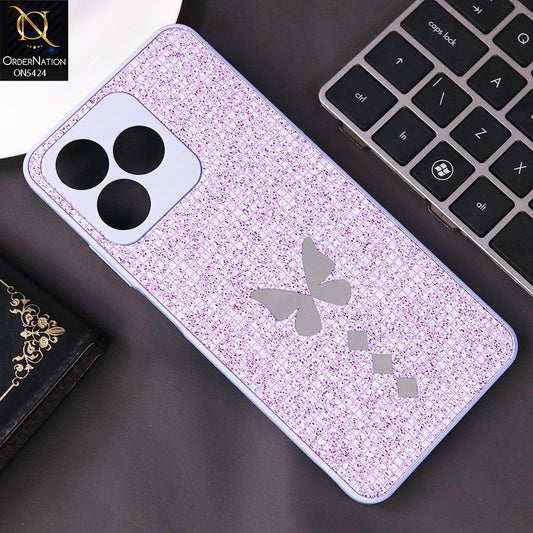 Realme C51 Cover - Purple - New Butterfly Soft Case With Camera Protection