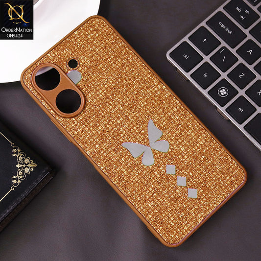 Xiaomi Poco C65 Cover - Brown - New Butterfly Soft Case With Camera Protection