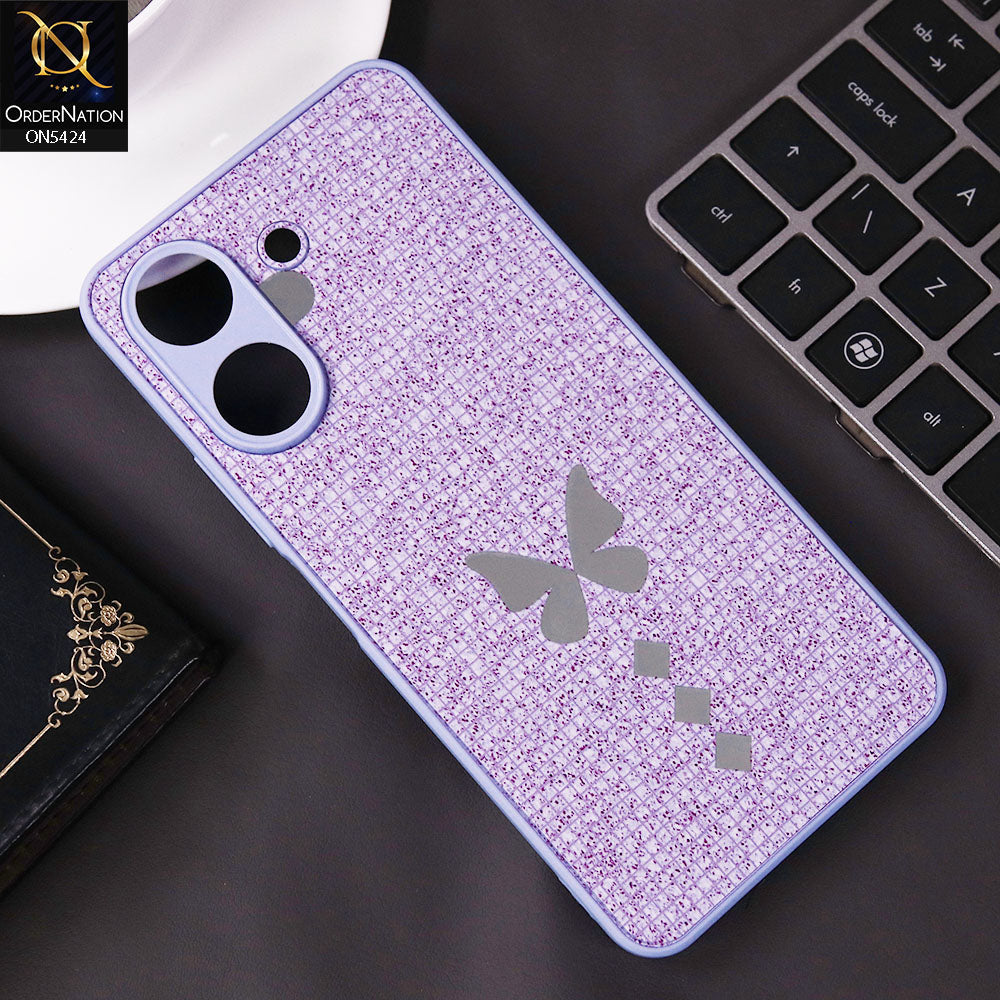 Xiaomi Redmi 13C Cover - Purple - New Butterfly Soft Case With Camera Protection