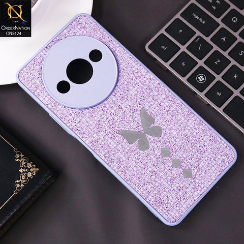 Xiaomi Redmi A3 Cover - Purple - New Butterfly Soft Case With Camera Protection