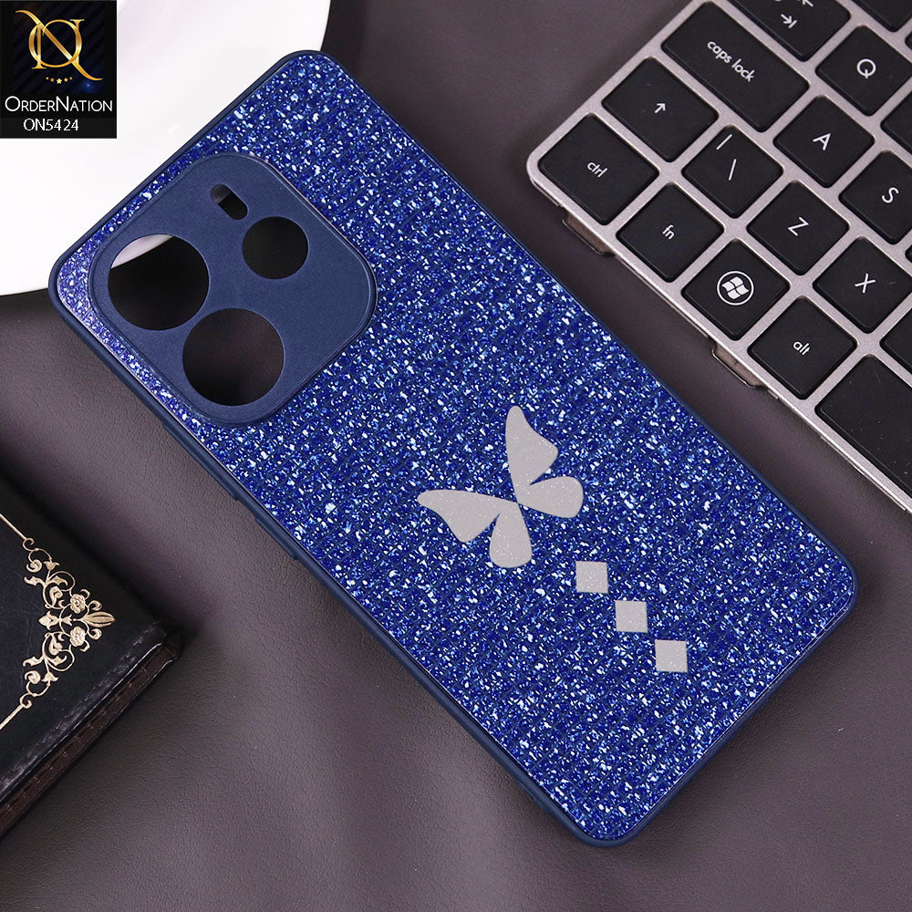 Xiaomi Redmi Note 14 4G Cover - Blue - New Butterfly Soft Case With Camera Protection