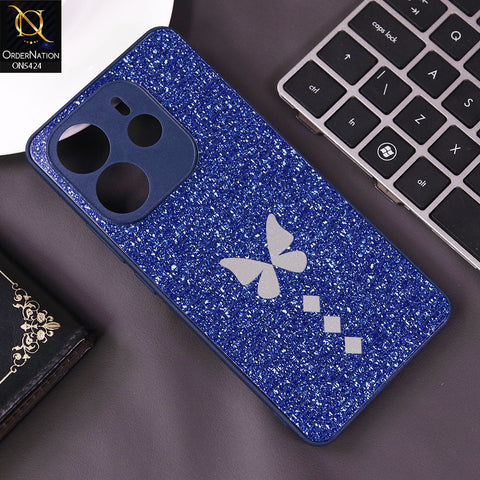 Xiaomi Redmi Note 14 4G Cover - Blue - New Butterfly Soft Case With Camera Protection