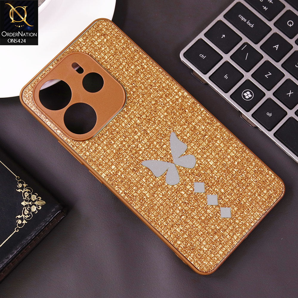 Xiaomi Redmi Note 14 4G Cover - Brown - New Butterfly Soft Case With Camera Protection